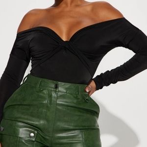 Brand new with tags Fashionova tounge tied off shoulder top